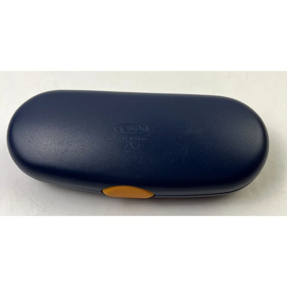 Timberland Glasses/Sunglasses Case, Dark Blue & Orange, Eyewear Case Only